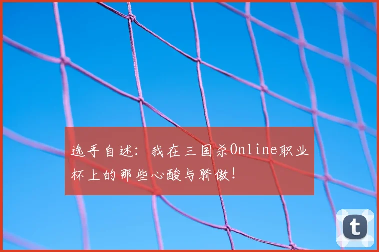 选手自述：我在三国杀Online职业杯上的那些心酸与骄傲！