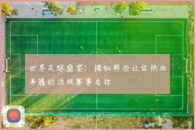世界足球盛宴:揭秘那些让你热血沸腾的顶级赛事名称